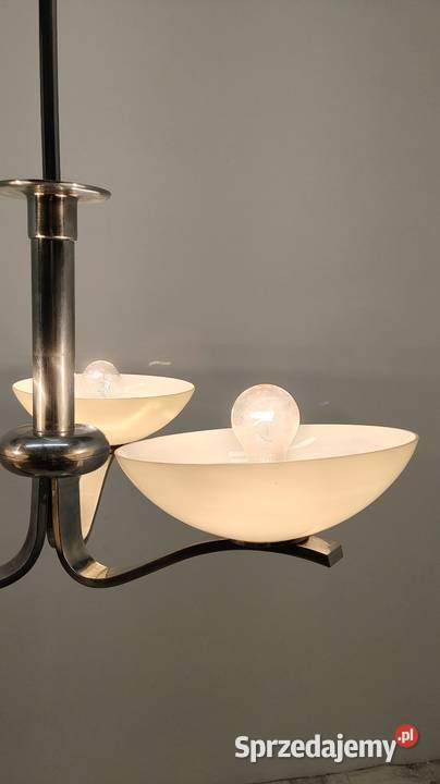 lampa sufitowa wisząca żyrandol art Deco lata 40 Radomsko