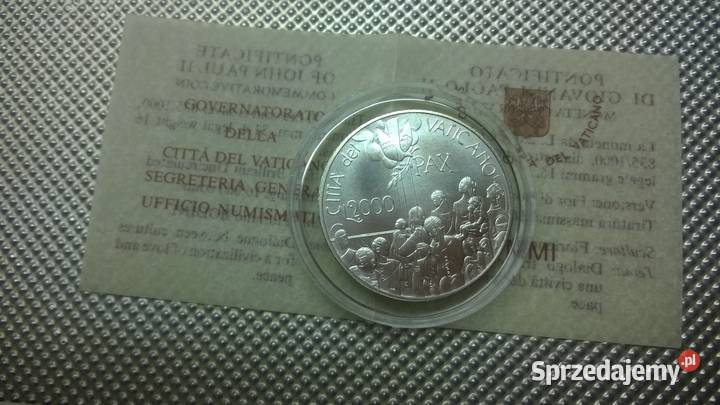 moneta Watykan 2000 lirów 2001r 099 Warszawa