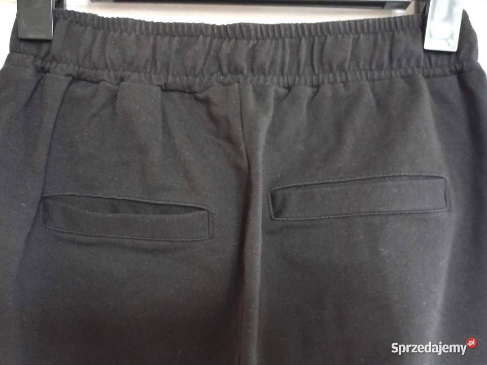 Spodnie czarne Lampasy damskie r M bawełna NOWE Białystok