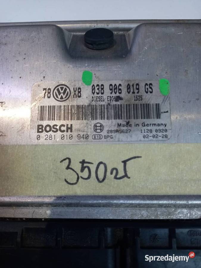 Komputer VW 038906019GS Komputery Margonin sprzedam