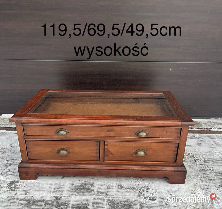 Wyjątkowy stolik kolonialna ława z szufladami Ostrów Mazowiecka