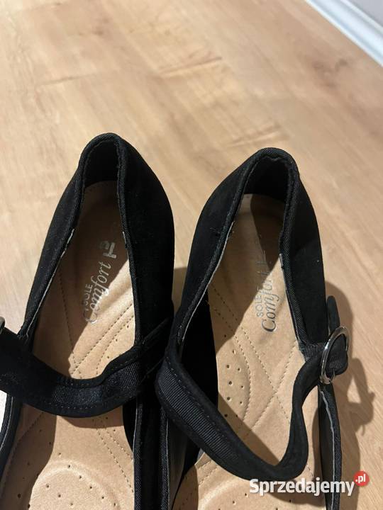 Czarne wygodne obcasy 41 Sole Comfort Gdańsk