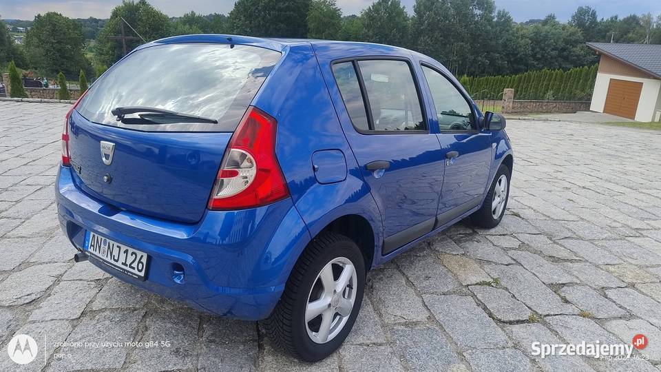 DACIA SANDERO 2009 BENZYNA ALU KLIMA CD OKAZJA Motoryzacja małopolskie