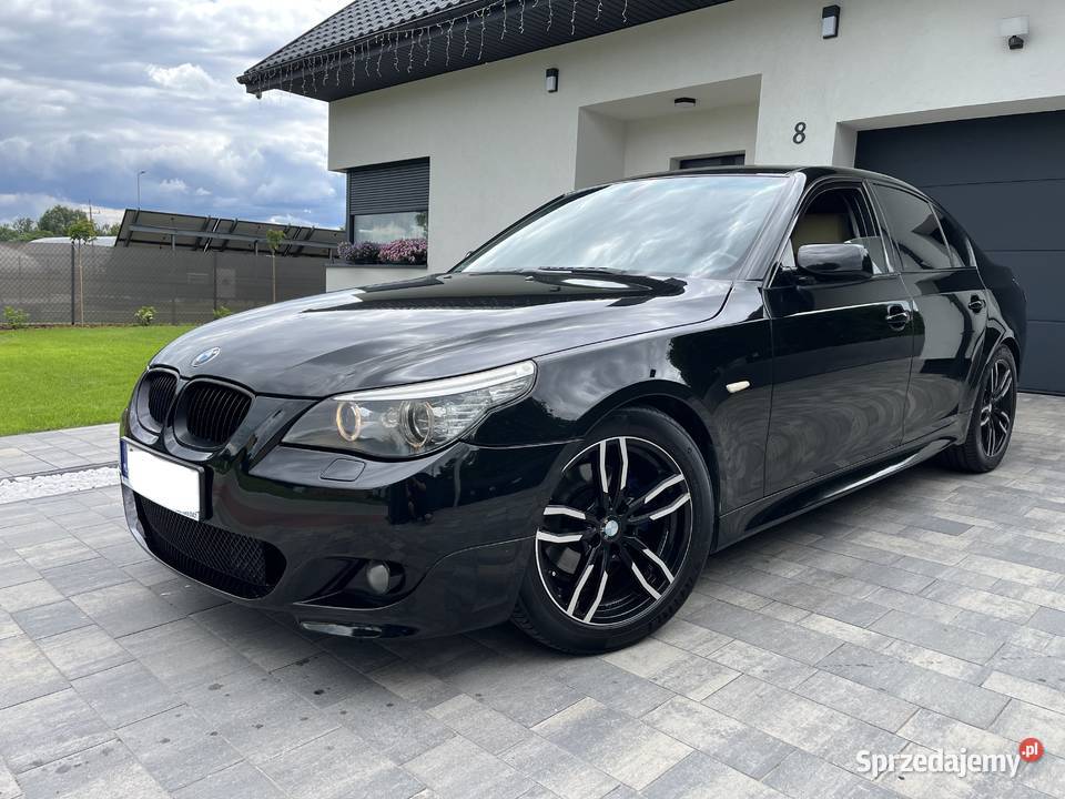 BMW E60 525D Mpakiet Czarna Sedan Manual kujawsko-pomorskie Toruń