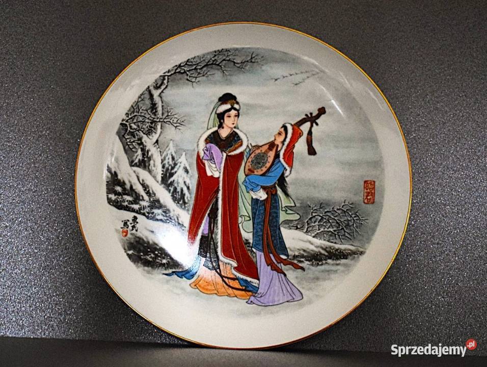 Talerz ozdobny Zima Fine China Chełmno