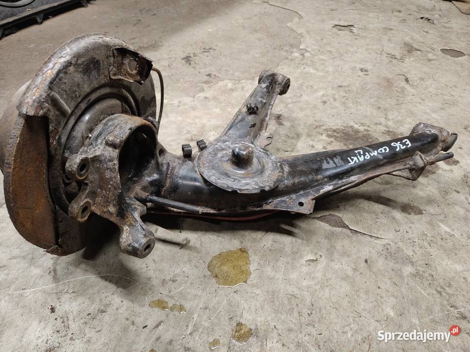 Bmw e36 compakt wahacz tylny lewy na tarcze łódzkie