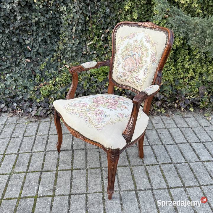 ARTexpert Para foteli Ludwik fotel tapicerka Antyki, Sztuka, Kolekcje Dobrzany