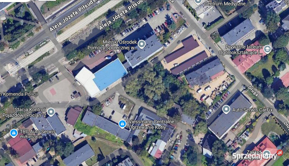 Nieruchomość w Dąbrowie Górniczej al J od ulicy Dąbrowa Górnicza