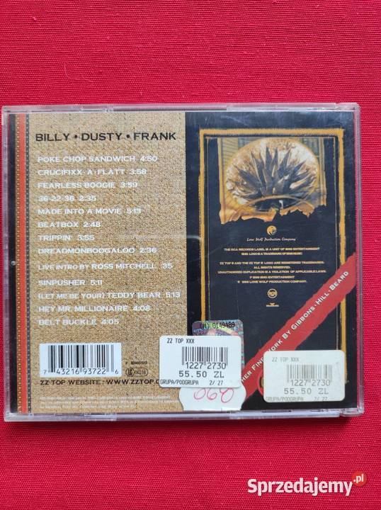 zz top 1990 vintage kolekcjonerska płyta cd świętokrzyskie Kielce