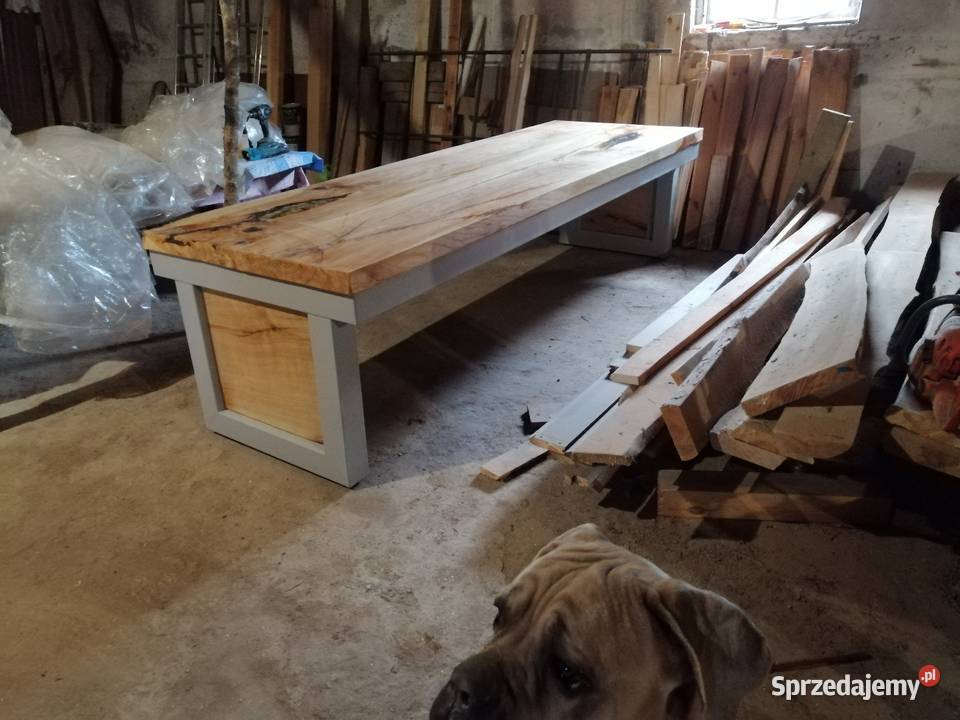 stół monolit 260x104x7z jednej dechy jesionu Przysucha