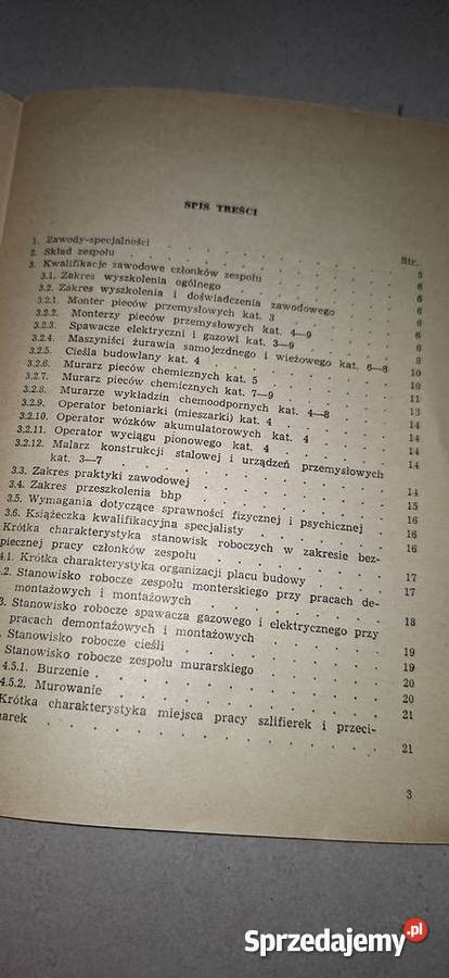 Karta BHP PRL 1972 Oryginalny Poradnik Chemika Kalisz