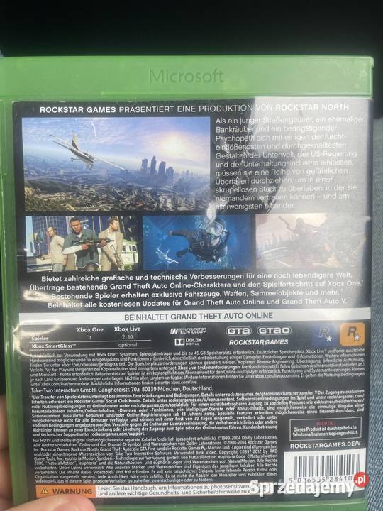 mam na sprzedaż GTA pięć na Xboxa one Bydgoszcz