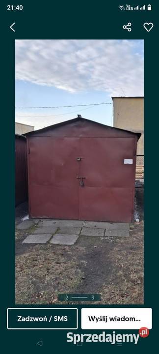 Garaż blaszany PRL ok 26x5 do przeniesienia Sprzedaż