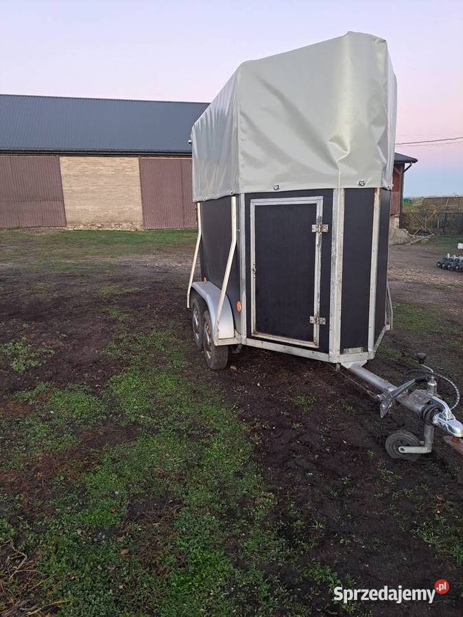 Przyczepka przyczepa do przewozu zwierząt koni Sadowie