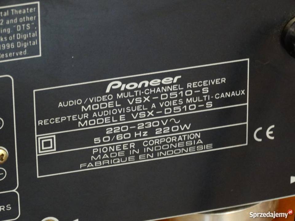 Amplituner Pioneer VSXD510S mocny i