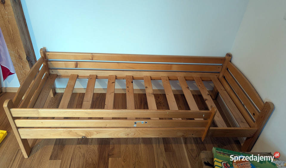 Łóżeczko łóżko dziecięce drewniane dł 196cmx60 Nieporęt