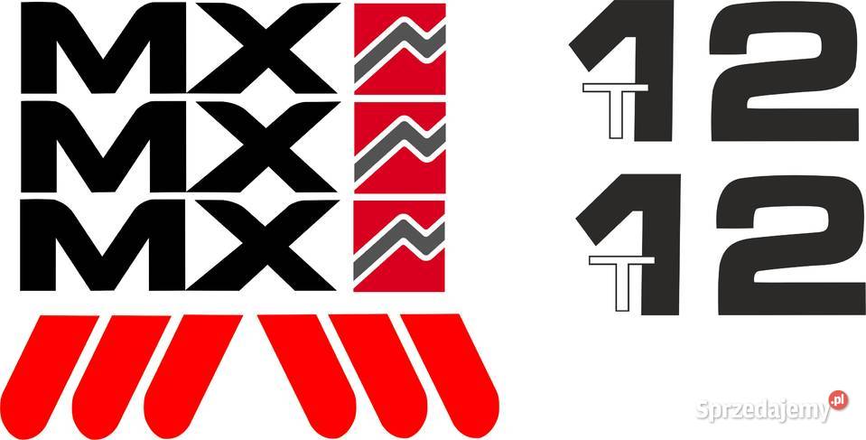 Naklejki na ładowacz mx t12 zamienniki kujawsko-pomorskie Bydgoszcz