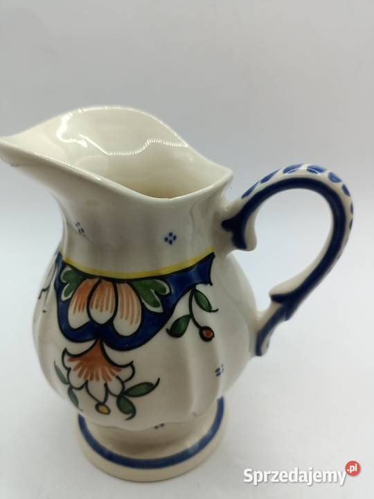 Mlecznik porcelana sielski styl ręcznie malowane Zamość