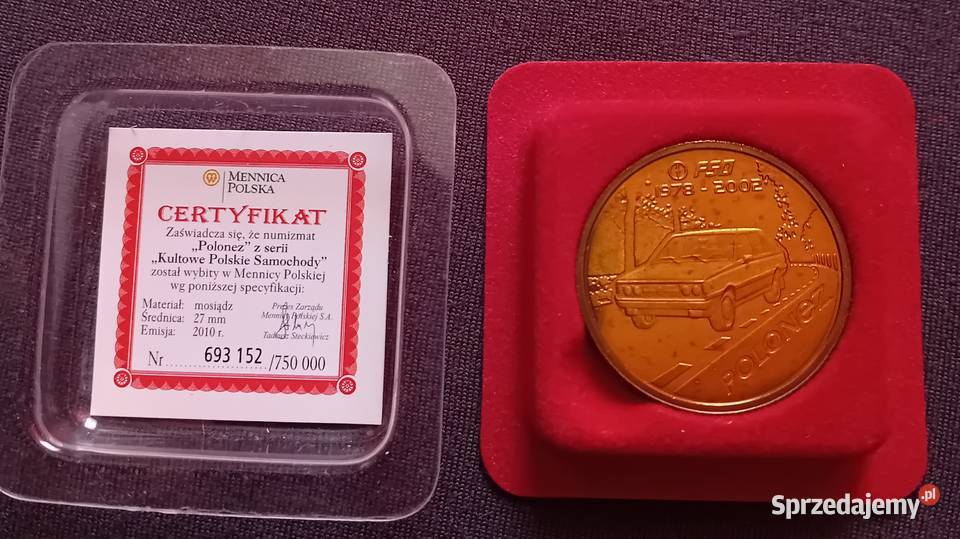 Zestaw 4 monet kolekcjonerskich ORLEN Kultowe Numizmatyka Koźminek