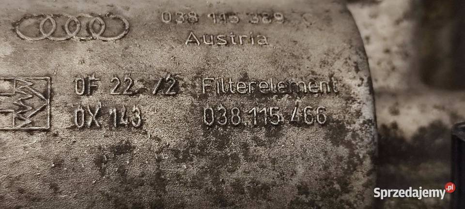 AUDI A3 8P OBUDOWA FILTRA OLEJU 038115466