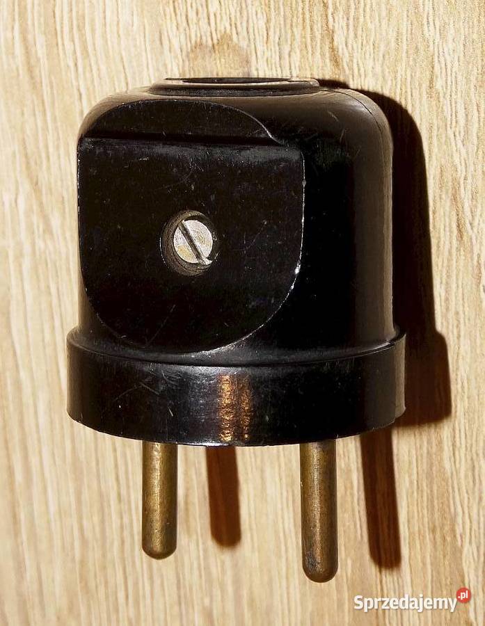 Wtyk wtyczka sieciowa bakelitowa RWT A4 6 A 250 Wtyczki Gliwice