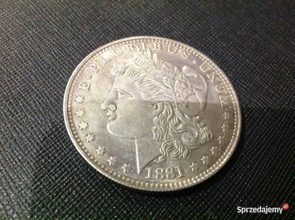 One Dollar 1881 r Destrukt Numizmatyka Nowa Sól sprzedam