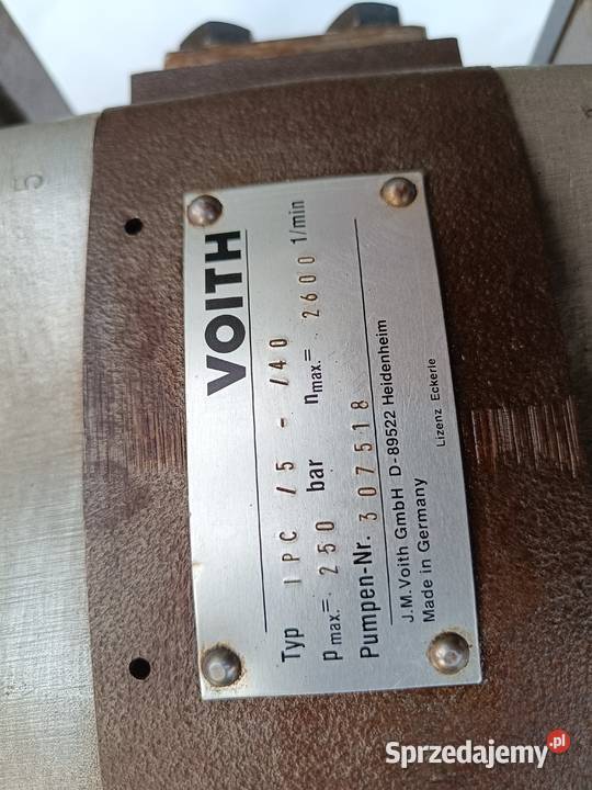 Pompa zębata Voith IPC 680 tłoczkowa IPC 540 nieuszkodzony