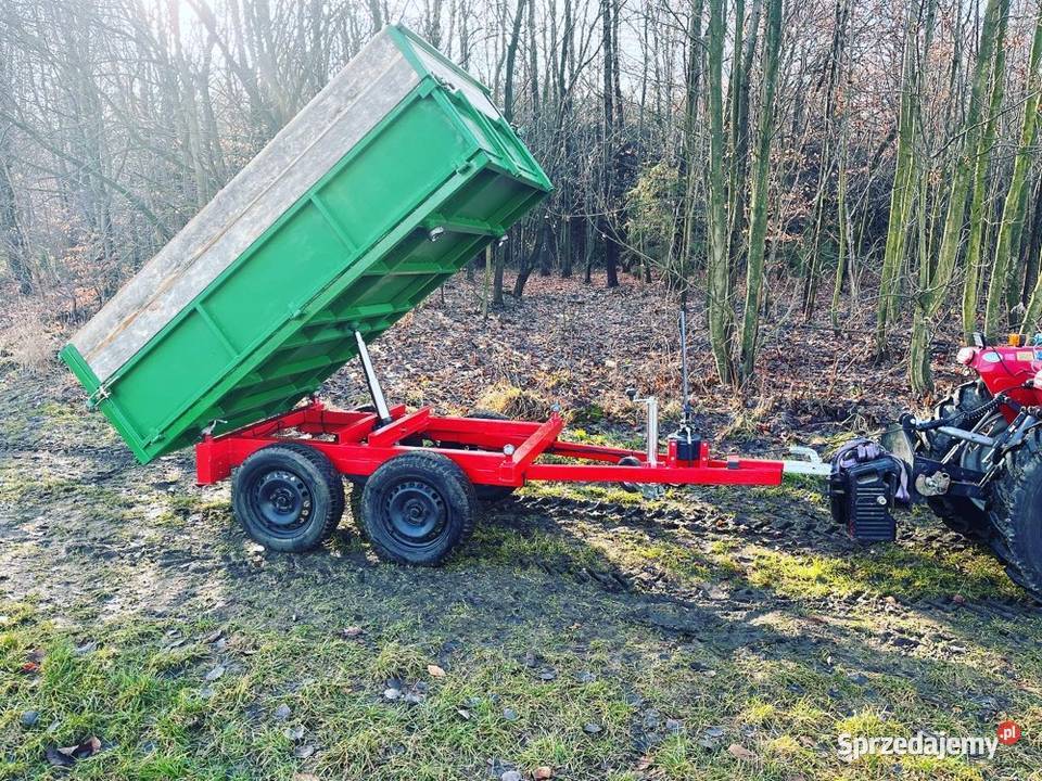 Mała przyczepa do ogrodu sadu ogrodowa małopolskie Olkusz