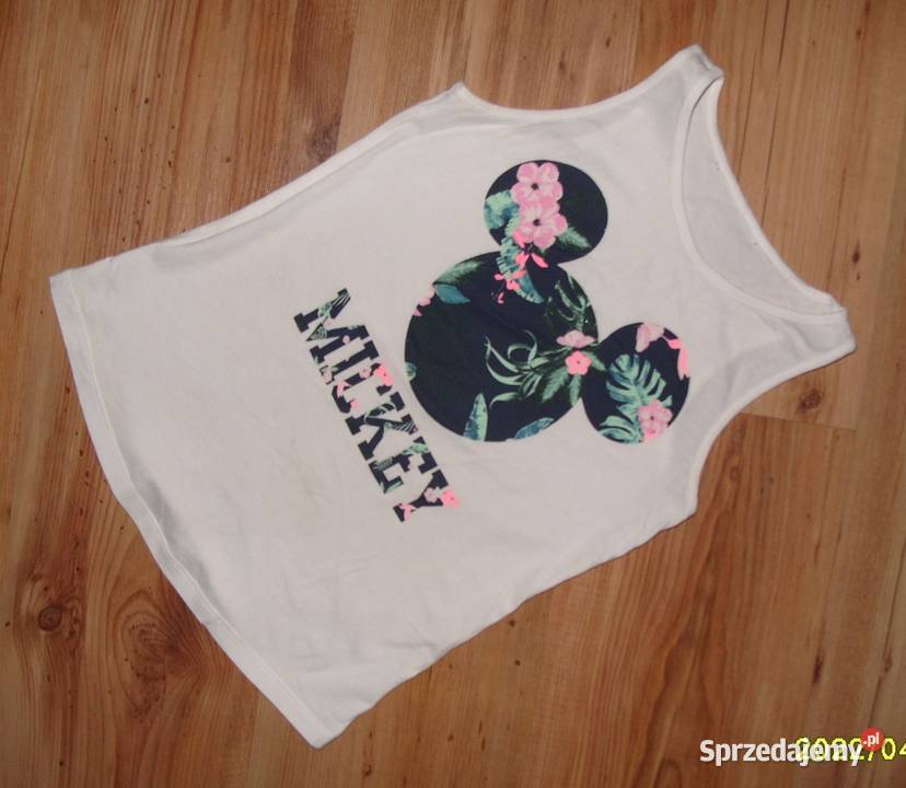 bluzeczka z MICKEY r 134146 biały sprzedam