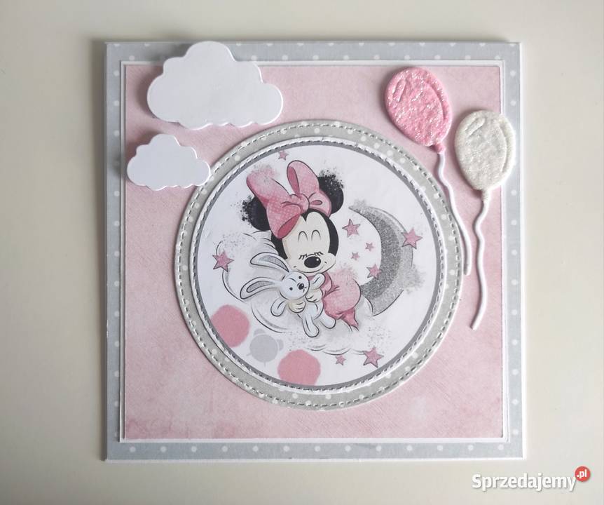 Kartka na Narodziny Roczek Urodziny ręcznie Rękodzieło Łódź