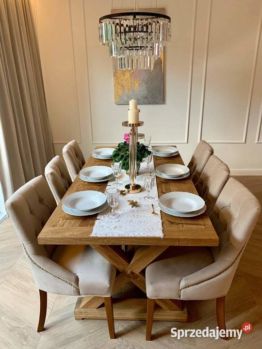 Stół dębowy rozkładany delikatnie szczotkowany sprzedam