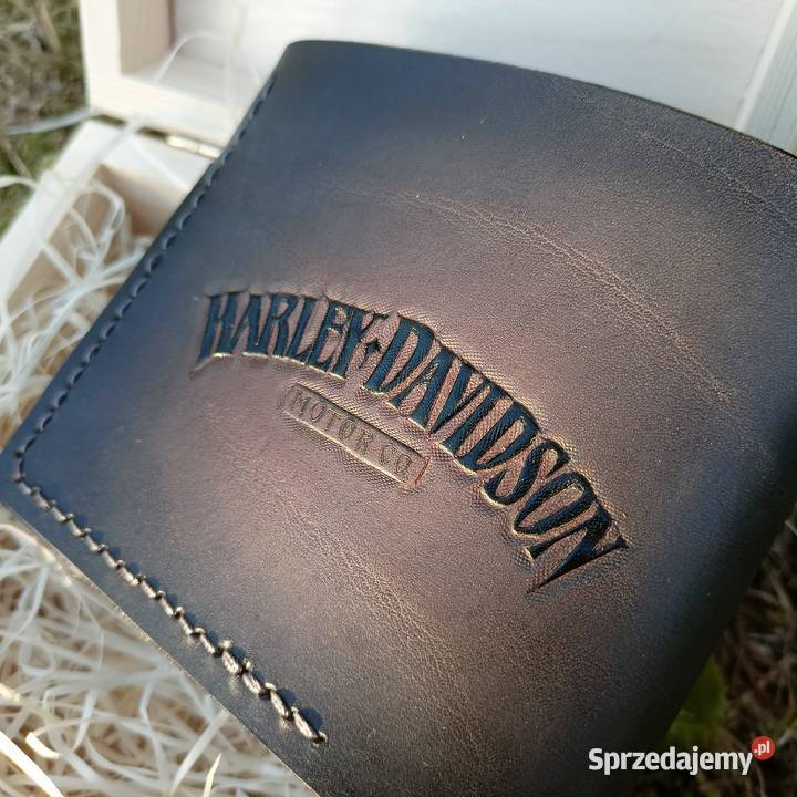 Skórzane rękodzieło portfel Harley biker Paski Galanteria i dodatki świętokrzyskie Oksa