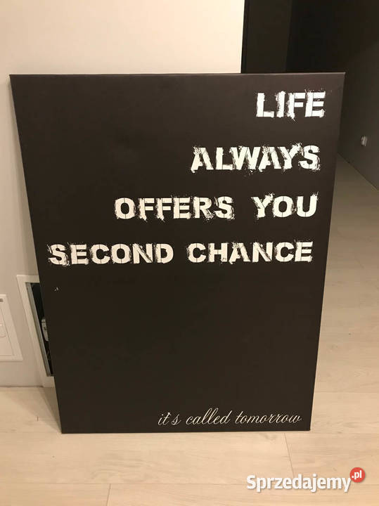 A Obraz na płótnie plakat napis LIFE ALWAYS Kielce