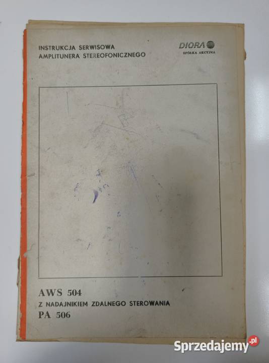 Oryginalna instrukcja serwisowa amplitunera AWS Bogatynia
