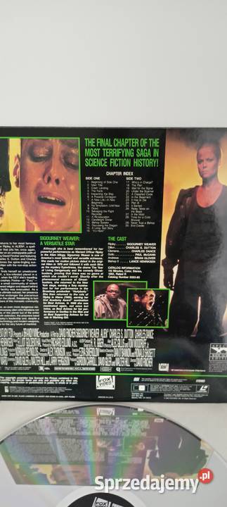 Laserdisc Alien3 NTSC Sędziszów