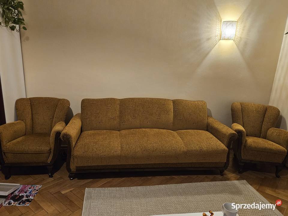 Stylowa kanapa z dwoma fotelami mazowieckie Warszawa