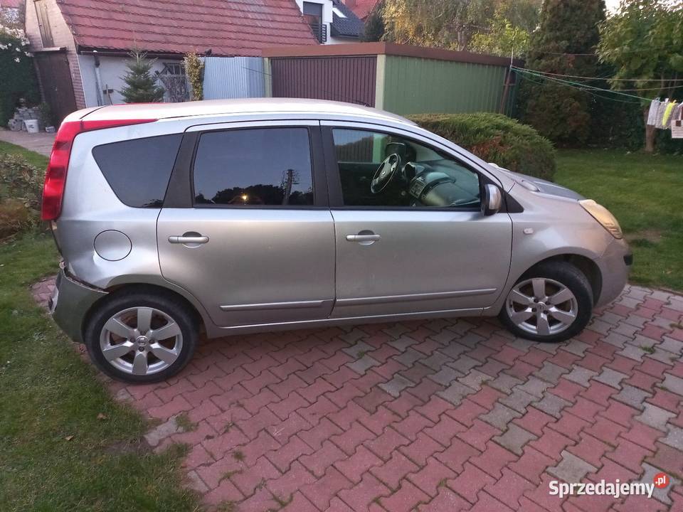 Nissan Note 16 uszkodzony tył manualna dolnośląskie Wrocław