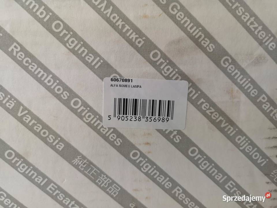 LAMPA LEWY PRZÓD ALFA ROMEO 166 ORYGINALNA ASO osobowe sprzedam