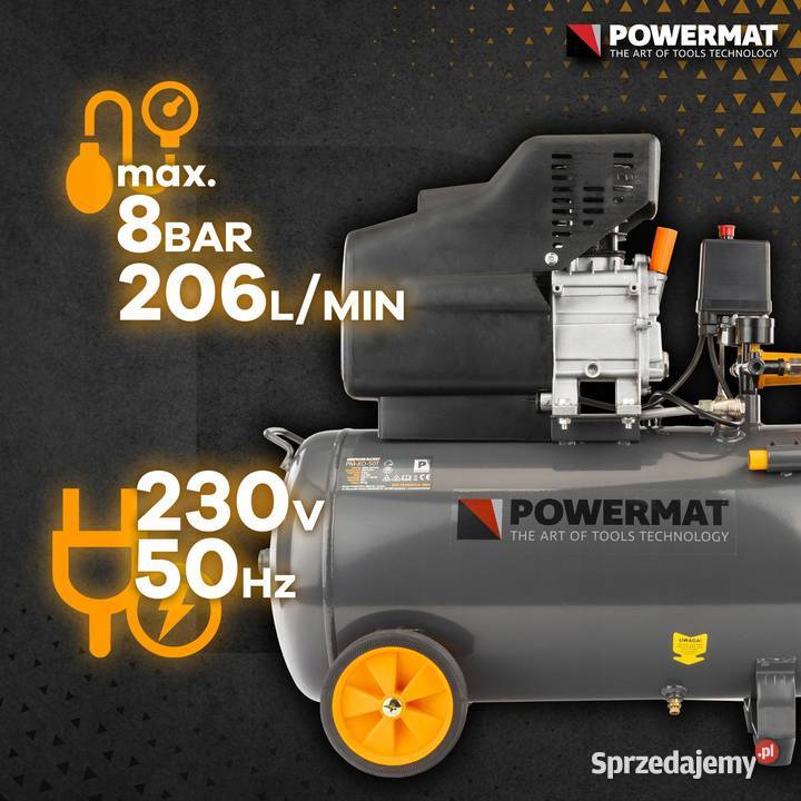 Kompresor olejowy 24l sprężarka 8 bar 206 lmin Katowice
