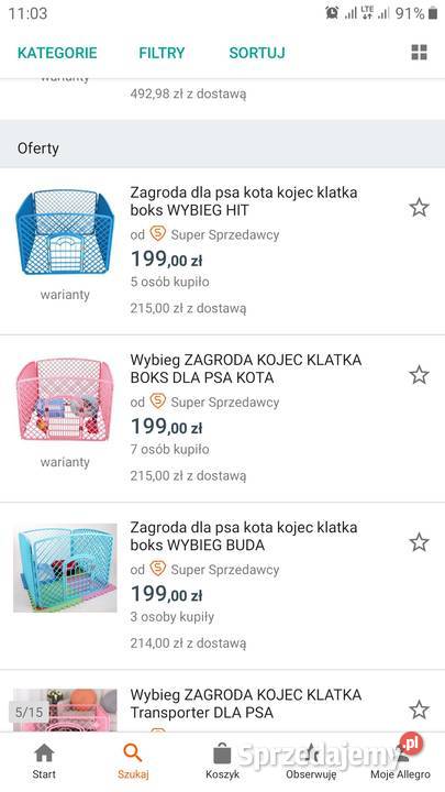 Kojec zagroda psa królika