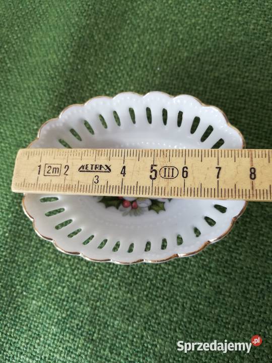 Cudeńko miniaturowy porcelanowy koszyczek Gorlice