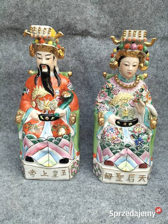 Duże chińskie figurki z porcelany Leszno