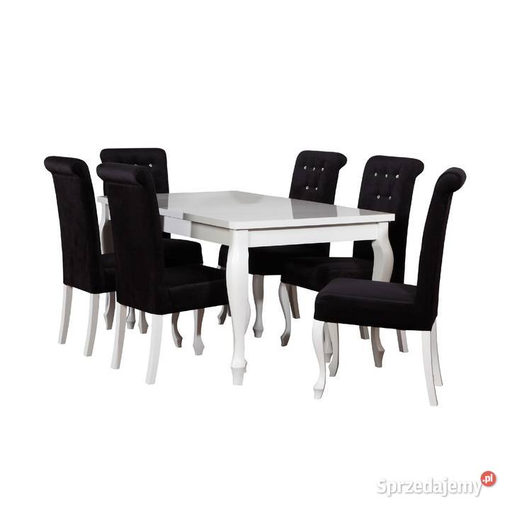 Stół nogi Ludwig +6 krzeseł