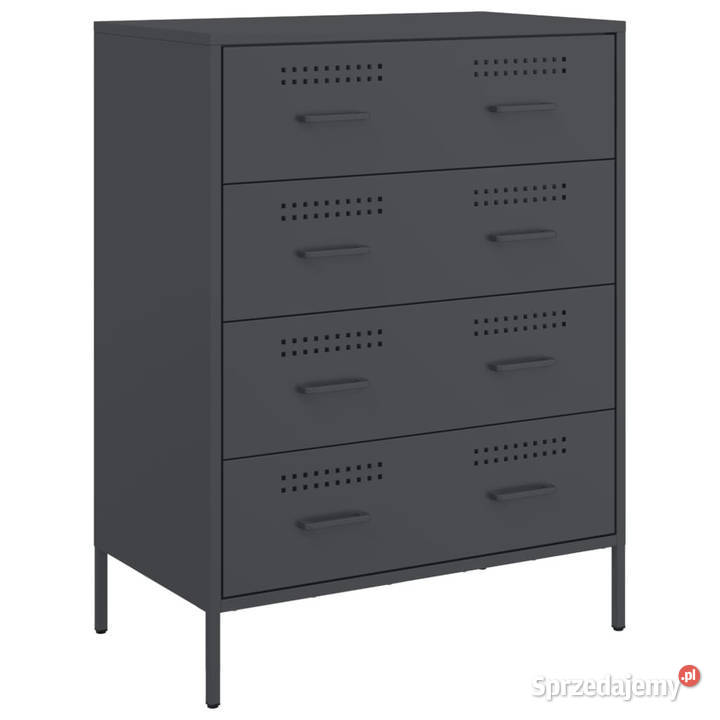 Szafka boczna antracytowa 68x39x89 stal WM842984 Warszawa