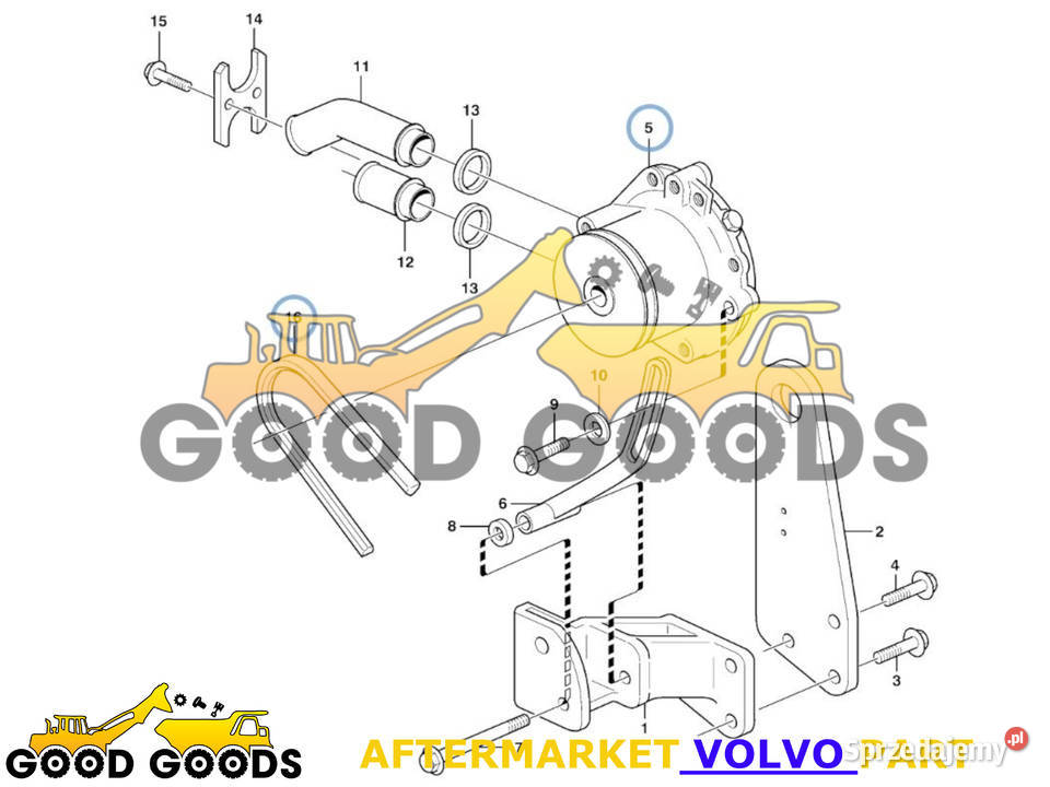 VOLVO POMPA WODY PASEK TD73KDE 11127755 966900 Władysławów