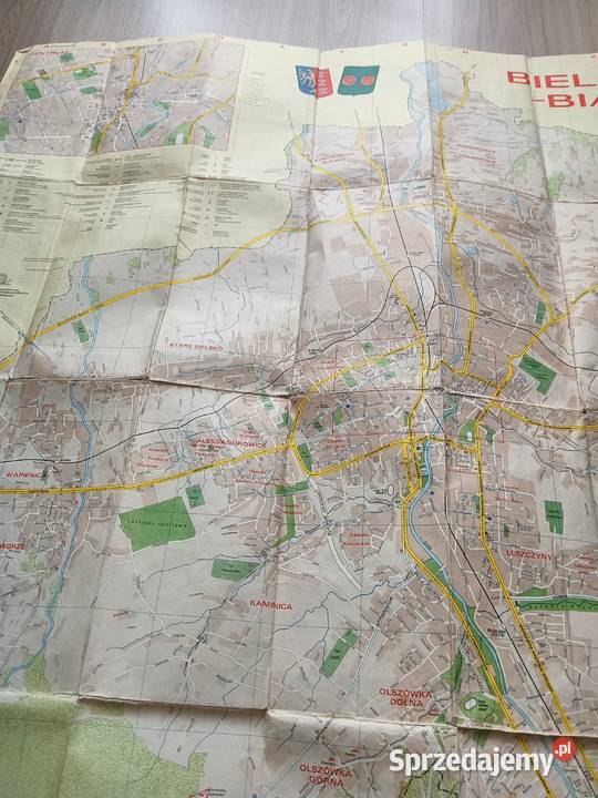BielskoBiała plan miasta mapa PPWK PRL Antykwariat