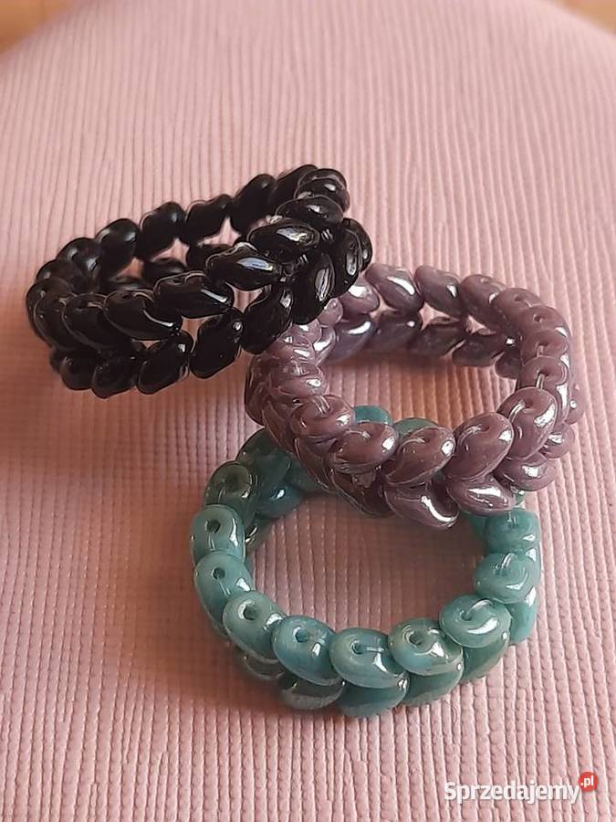 Pierścionek handmade biały Pierścionki Warszawa