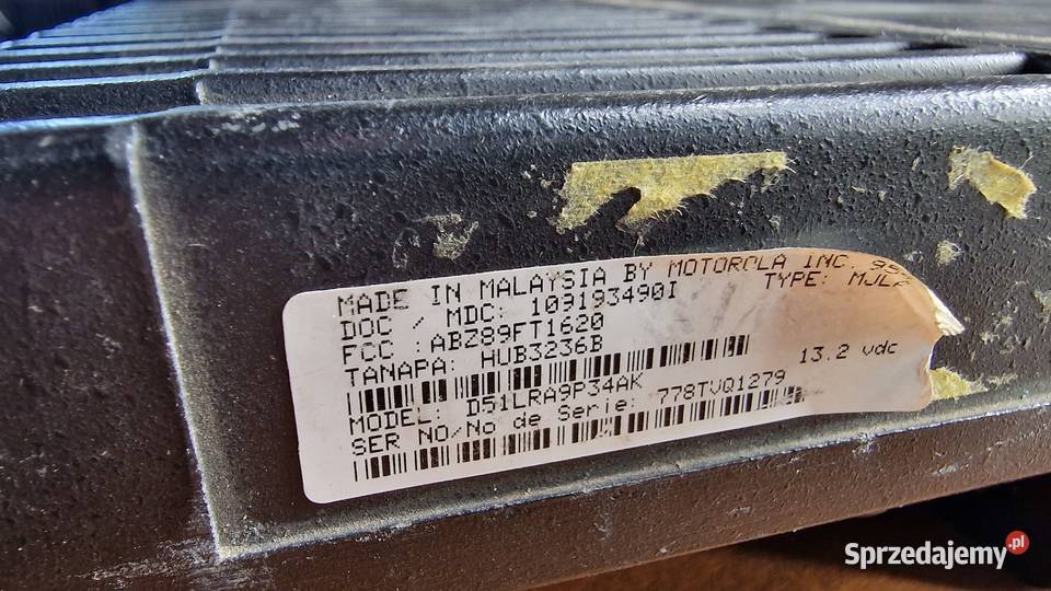 Radiotelefon Motorola mikrofon zasilacz Pozostałe Parczew