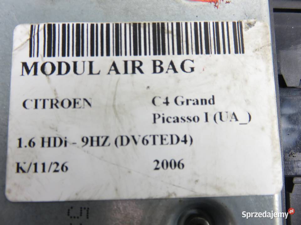 MODUŁ AIRBAG CITROEN C4 Grand Picasso I