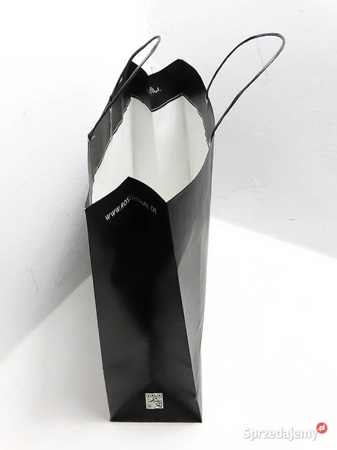 Torby Papierowe Rosenthal Czarne Eleganckie Galanteria i dodatki sprzedam
